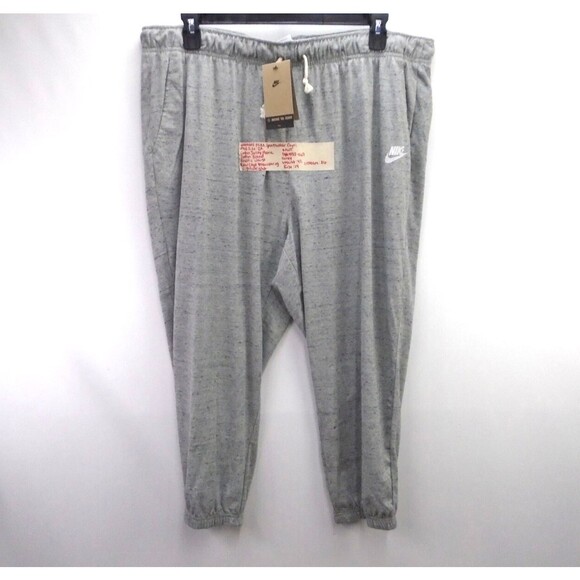 Nike Capri Jogger Pants Women’s Plus Size 2X (42x26) Standard Fit Mid Rise Gray - Picture 1 of 11